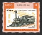 Stamps Cuba -  Ferrocarriles cubanos, 150 aniversario.