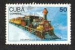 Stamps : America : Cuba :  Locomotoras