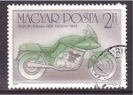 Stamps Hungary -  serie- Historia de la motocicleta