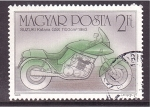Sellos de Europa - Hungra -  serie- Historia de la motocicleta