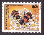 Stamps Hungary -  serie- Polinización