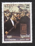 Stamps Cambodia -  Año Internacional de la Música