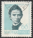 Stamps Hungary -  1373 - Bolyai Janos, matemático