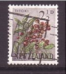 Sellos de Oceania - Nueva Zelanda -  serie- Plantas