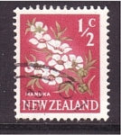 Stamps New Zealand -  serie- Flores