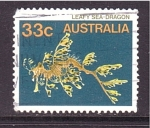 Stamps Australia -  Dragon marino