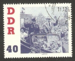 Stamps Germany -  581 - Visita del cosmonauta Titov, con el Presidente Ulbricht en Berlin