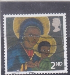 Stamps United Kingdom -  Virgen y el Niño Jesús 