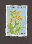 Sellos de Africa - Santo Tom� y Principe -  Flor Salaconta