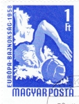 Stamps : Europe : Hungary :  campeonato europeo de waterpolo
