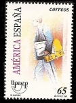 Stamps Spain -  América - España  UPAEP - el cartero