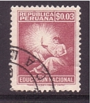 Stamps Peru -  Educación Nacional