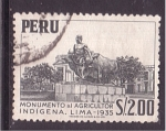 Stamps : America : Peru :  monumento al agric. indigena