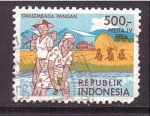 Sellos de Asia - Indonesia -  Plan agrario