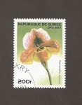 Stamps Guinea -  Flor Paphiopedilum