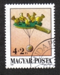 Stamps Hungary -  Juguetes Aniguos, Picoteando pollos