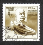 Stamps Hungary -  Zeppelin