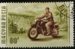 Sellos de Europa - Hungr�a -  1185 - Exportación de motocicletas