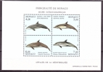 Stamps Monaco -  Cetaceos del Mediterraneo