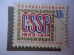 Sellos de Europa - Checoslovaquia -  CSSR - 5°Aniversario del Gobierno Federal, 1968-1974 - 