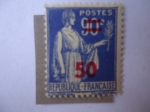 Stamps France -  Sobreimpresión de Paz - Alegoría de la Paz.