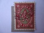 Stamps : Europe : Bulgaria :  León de Bulgaria -. Leon heráldico-Valor en Stotinka