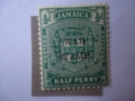 Stamps : America : Jamaica :  Sellos de Guerra- 1917