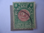 Stamps : Oceania : New_Zealand :  Numeral en Circulo Rayado - Serie:Numeros.