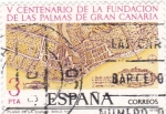 Stamps : Europe : Spain :  V centenario de la fundación de Las Palmas de Gran canarias (37)