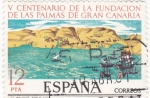 Stamps : Europe : Spain :  V centenario de la fundación de Las Palmas de Gran canarias (37)