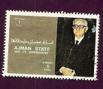Stamps United Arab Emirates -  AJMAN - Personajes -  Henry Kissinger