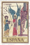 Stamps : Europe : Spain :  beato catedral de Girona (37)