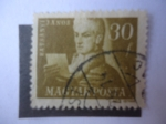 Stamps Hungary -  Batsanyi János (1763-1845) - Poeta luchador por la Libertad Húngara.