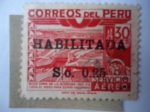 Stamps Peru -  Boca Toma de la Achirana-Río Ica .- Presa en el río Ica, riego para 22 mil hectáreas.