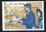 Sellos de Asia - Emiratos �rabes Unidos -  Ras al Khaima - 10 - John F. Kennedy