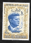 Sellos de Asia - Emiratos �rabes Unidos -  Ras al Khaima - 11 - John F. Kennedy