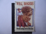 Stamps United States -  Will Rogers (1879-1935) Serie:Artes escénicas 