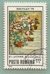 Stamps Romania -  Socfilex´79 - Stefan Luchian - pintura - flores Scara cu flori