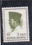 Stamps Indonesia -  presidente Sukarno 