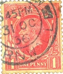 Stamps : Europe : United_Kingdom :  One Penny