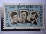 Sellos de America - El Salvador -  sesquicentenario del Primer Grito de Independencia de centro América 5 de Nov. de 1811. 