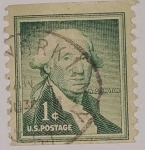 Stamps : America : United_States :  George Washington 1c