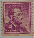 Stamps United States -  Abrahan Lincoln 4c