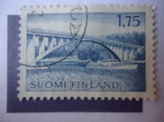 Sellos de Europa - Finlandia -  Puente Parainen - Suomi finland.