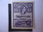 Stamps Antigua and Barbuda -  Puerto de San Juan - St.John´s Harbour-Capital de Antigua y Barbuda-Conmemoración Antigua Constituci
