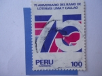 Stamps Peru -  75 Aniversario del Ramo de Loterías Lima y Callao - Serie:Loterías.