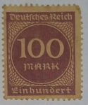 Stamps Germany -  100 marcs