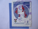Stamps Costa Rica -  Banco Anglo Costarricense 125 Aniversario 1863-1988