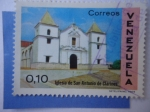 Stamps Venezuela -  Iglesia de San Antonio de Padua - en la población de Clarines.