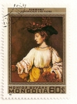 Stamps Mongolia -  375 Aniv. del nacimiento de Rembrandt. Hendrickje como Flora.